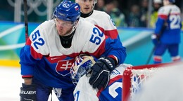 Martin Marinčin a Samuel Hlavaj po zápase Slovensko - Fínsko na ZOH 2026.