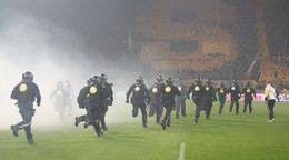 Fotka zo zápasu Drážďany - Hertha.