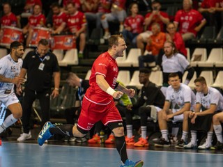 Nemjana Živkovič v zápase Tatran Prešov - MŠK Považská Bystrica vo finále Niké Handball Extraligy.