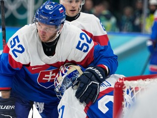 Martin Marinčin a Samuel Hlavaj po zápase Slovensko - Fínsko na ZOH 2026.