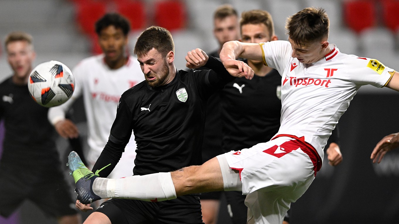 Momentka zo zápasu AS Trenčín - MFK Skalica. 