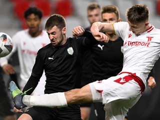 Momentka zo zápasu AS Trenčín - MFK Skalica. 