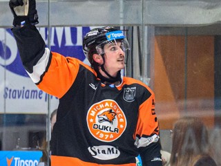 Jacob Reid Virtanen (Michalovce) sa teší z gólu.