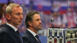 Róbert Petrovický v zápase Slovensko - Lotyšsko v skupine B na MS v hokeji 2024.