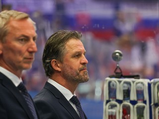 Róbert Petrovický v zápase Slovensko - Lotyšsko v skupine B na MS v hokeji 2024.