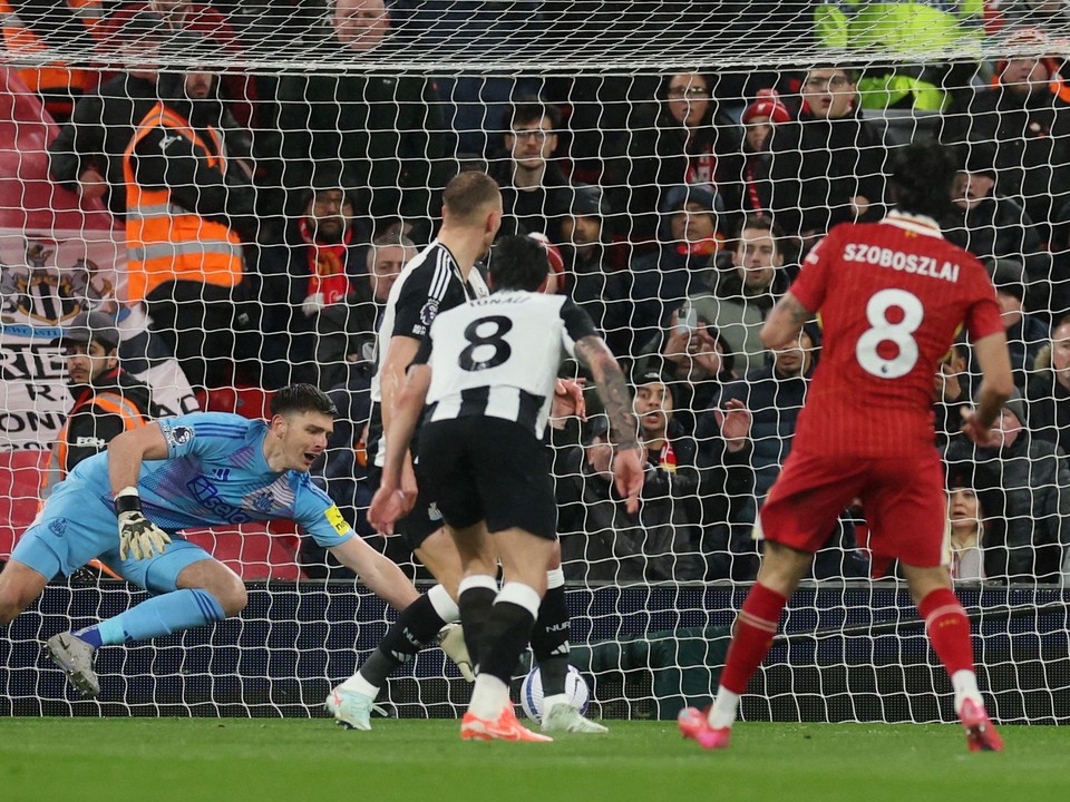 Momentka zo zápasu Liverpool - Newcastle United