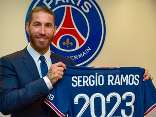 Sergio Ramos po prestupe do Paríž St. Germain.