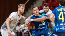 Momentka zo semifinálového zápasu Niké Handball Extraligy Považská Bystrica - Bojnice.
