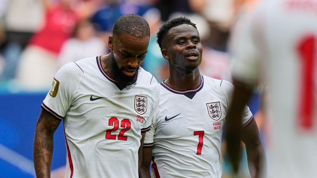 Ivan Toney a Bukayo Saka.