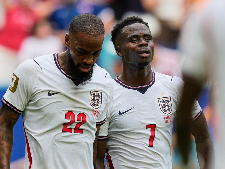 Ivan Toney a Bukayo Saka.