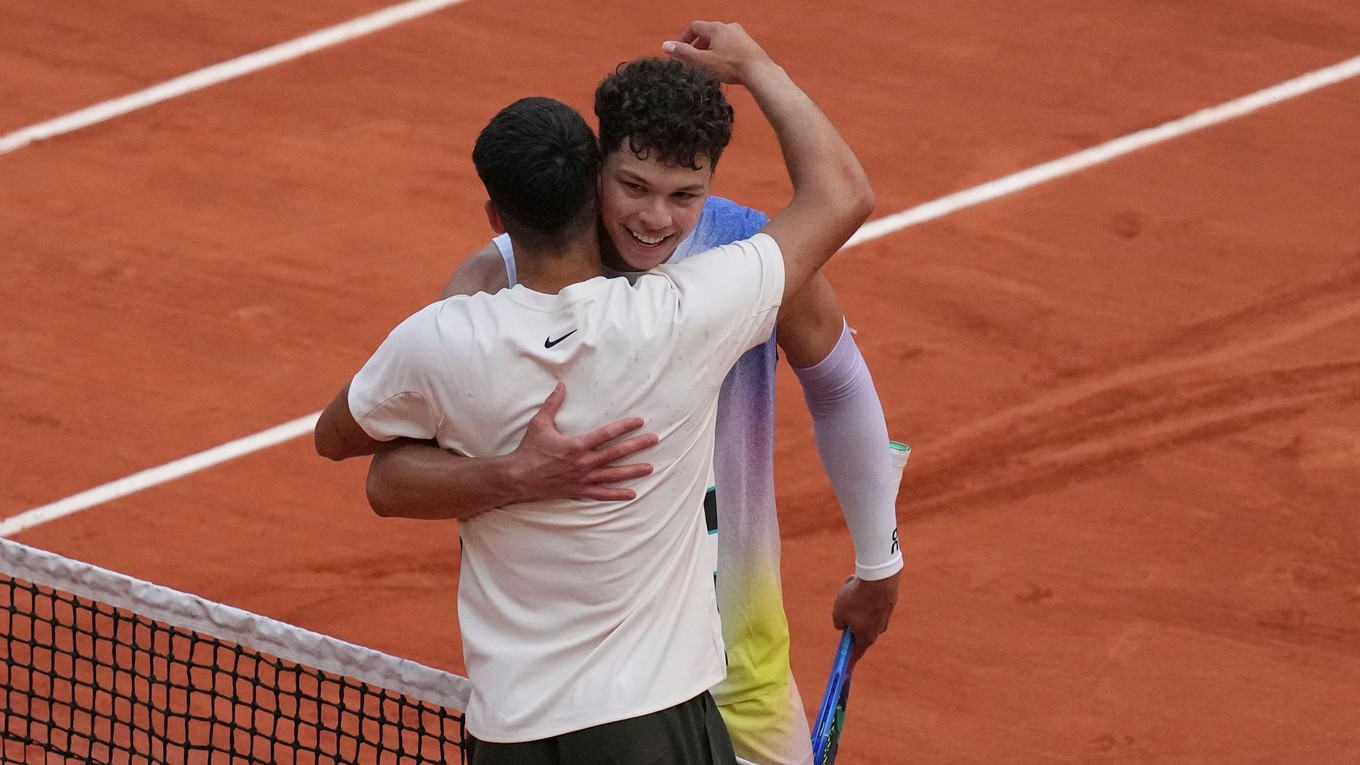 Carlos Alcaraz a Ben Shelton.