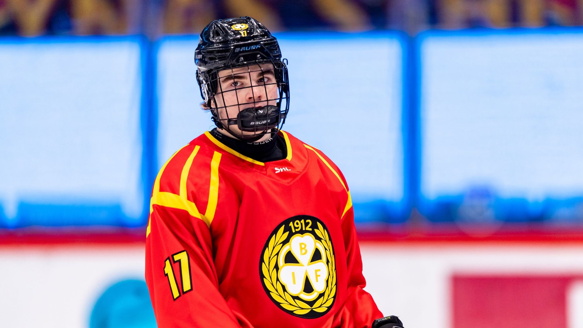 Slovenský útočník Michal Svrček v drese Brynäs IF. 