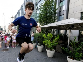 Slovenský parkourista Esteban Malaga