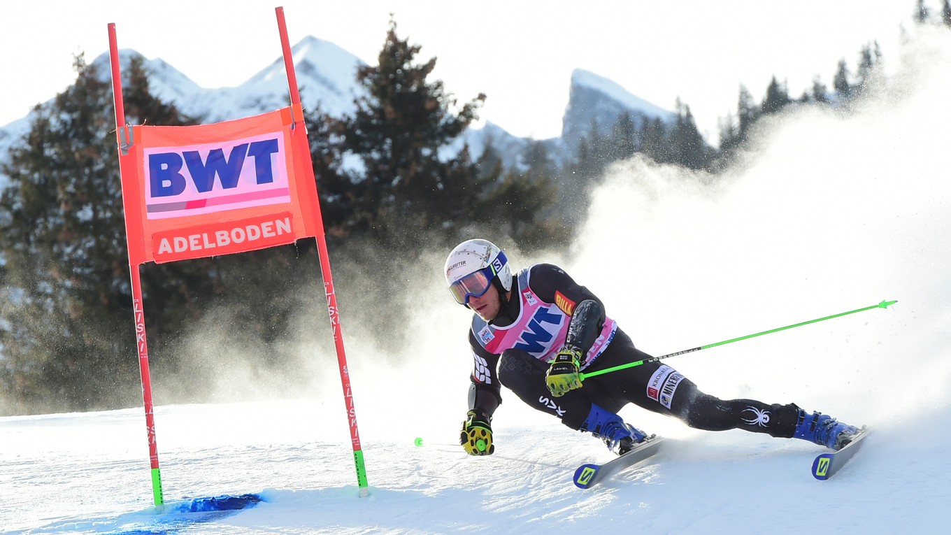 ONLINE prenos: Adam Žampa dnes ide 1. kolo obrovského slalomu v Adelbodene 2022.