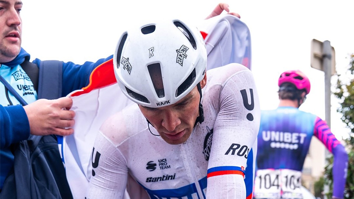 Slovenský cyklista Lukáš Kubiš.