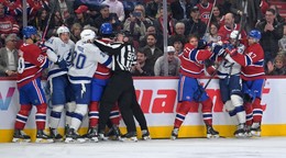 Šarvátky v zápase Montreal - Tampa