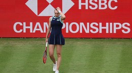 Jelena Rybakinová na turnaji v Londýne.