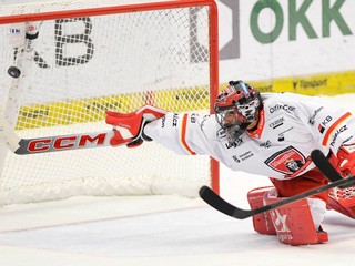 Parádny zákrok Stanislava Škorvánka - Petr Kotala