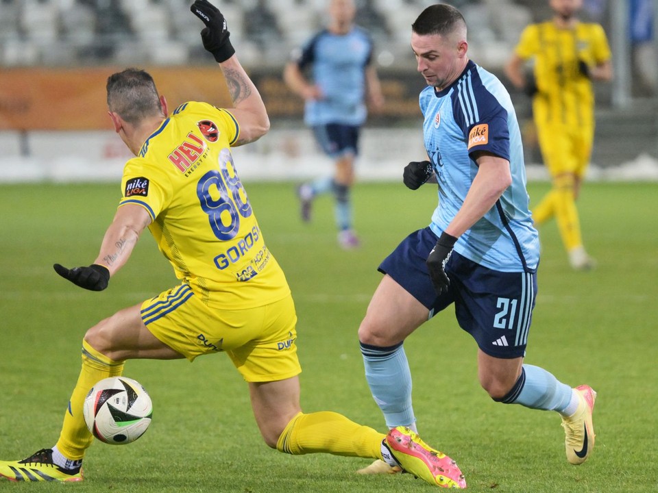 Momentka zo zápasu 15. kola Niké ligy FC Košice - ŠK Slovan Bratislava.