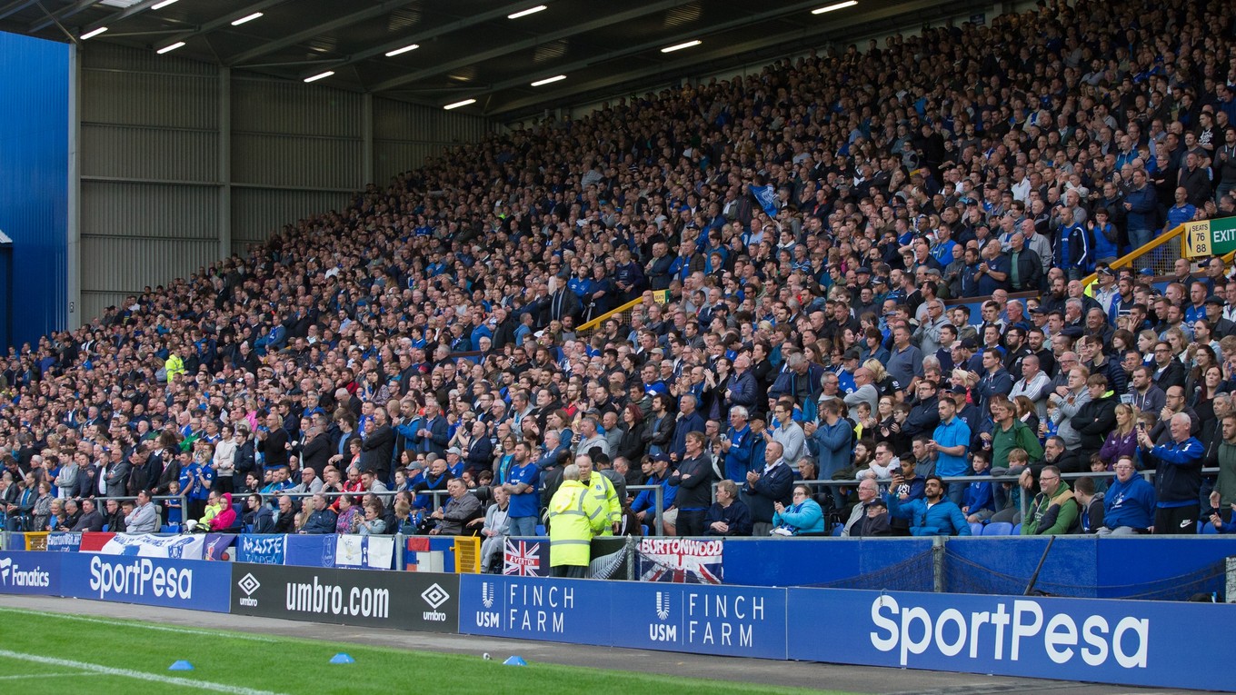 Fanúšikovia FC Everton.