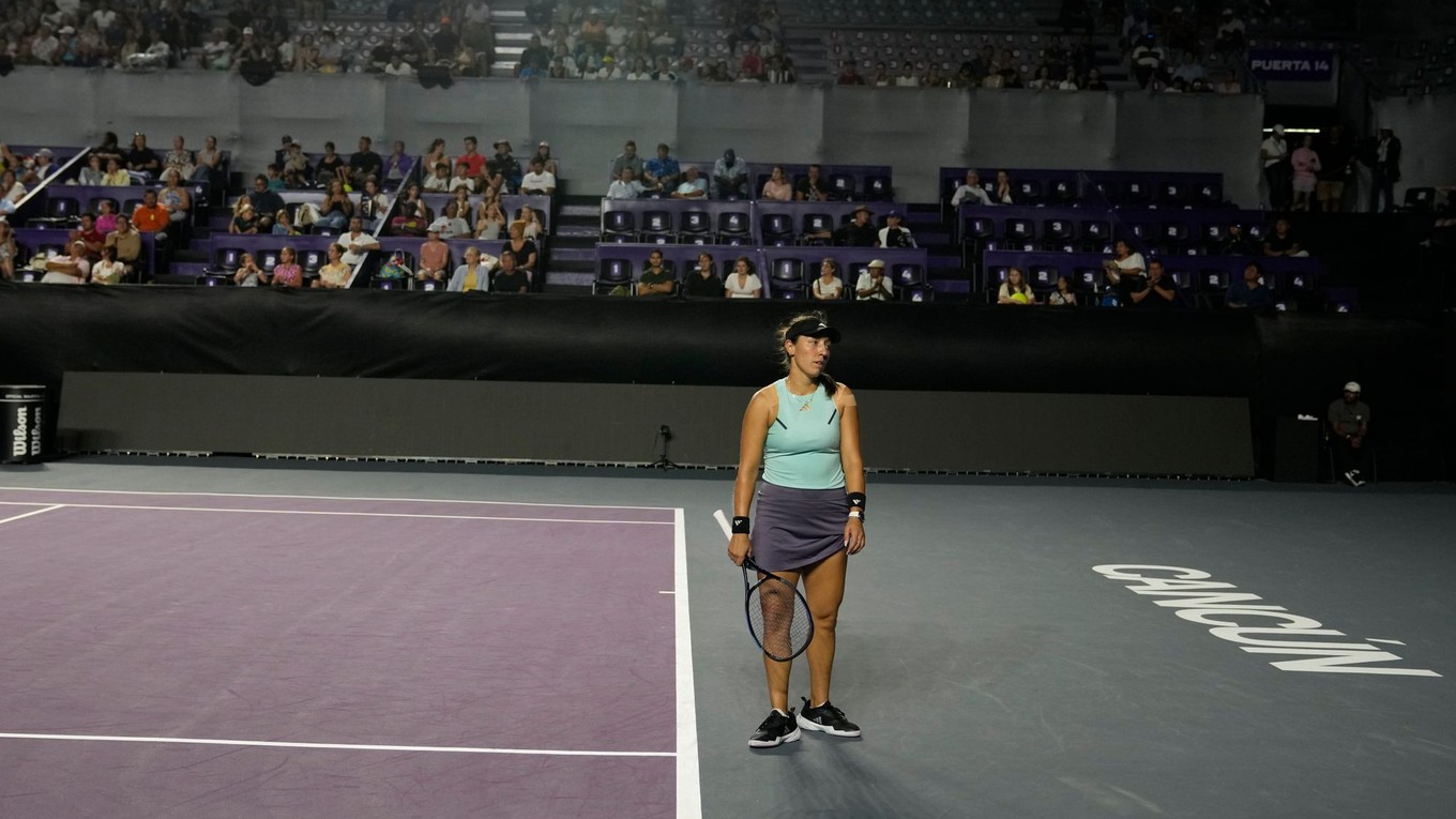 Jessica Pegulová na turnaji v Cancúne.