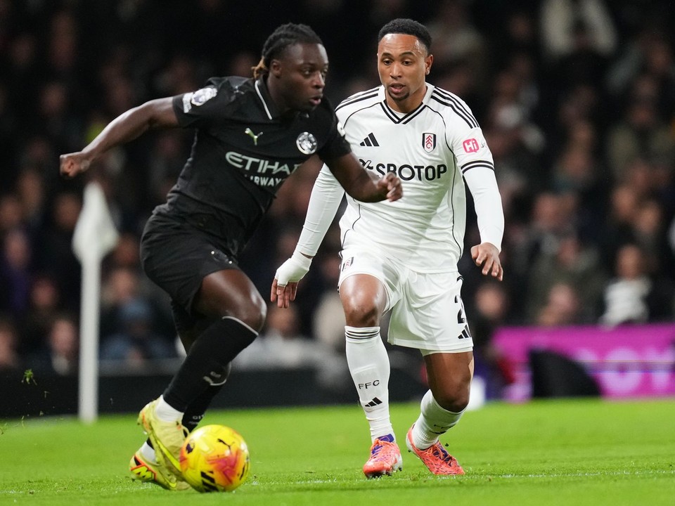 Jeremy Doku v zápase proti Fulhamu.