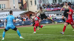Momentka zo zápasu Slávia TU Košice - Inter Bratislava. 