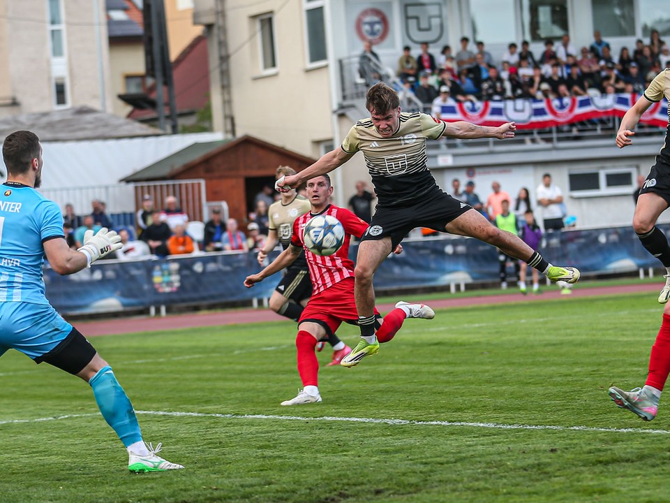 Momentka zo zápasu Slávia TU Košice - Inter Bratislava. 