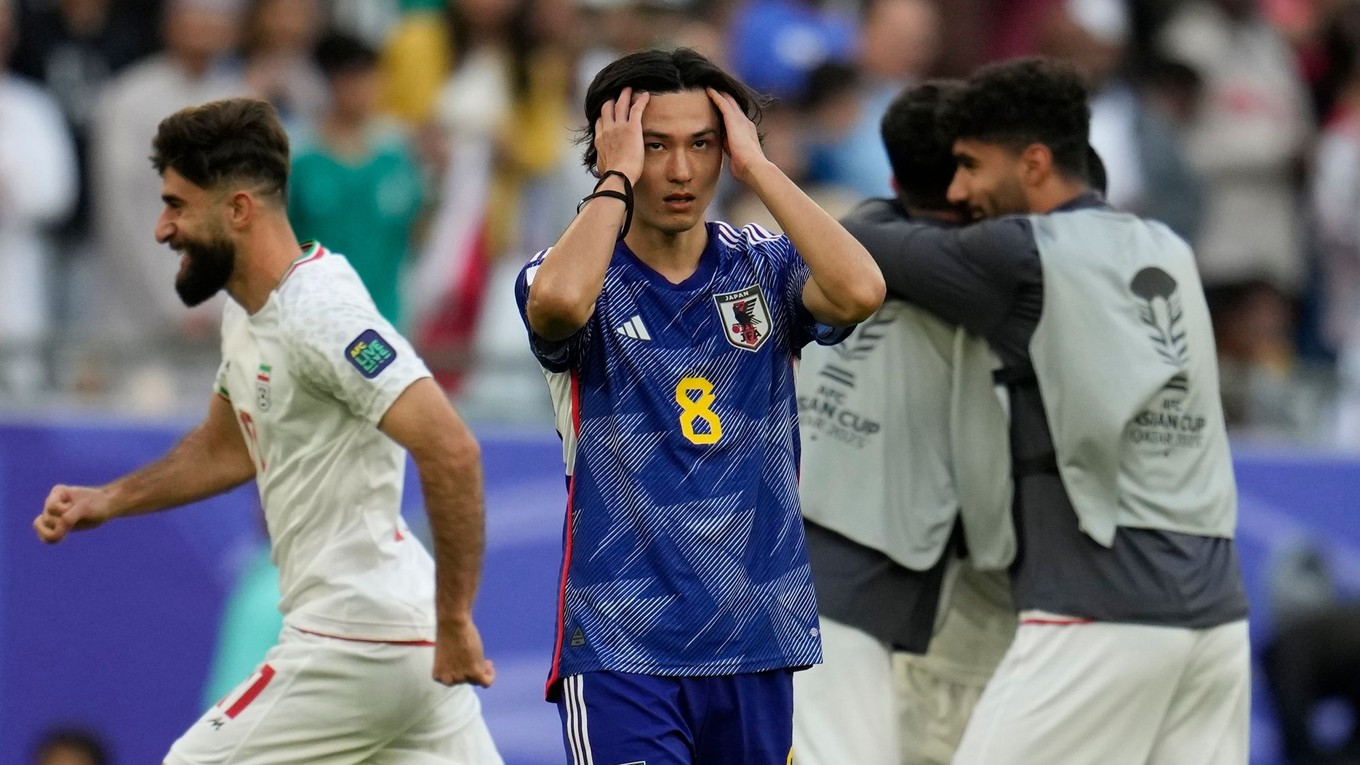Momentka zo zápasu Irán - Japonsko