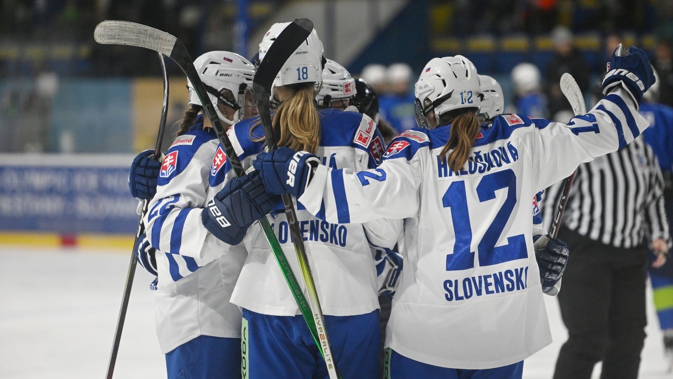 Slovenské hokejistky.