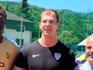 Marek Teplán na tréningu Francúzska U21. 
