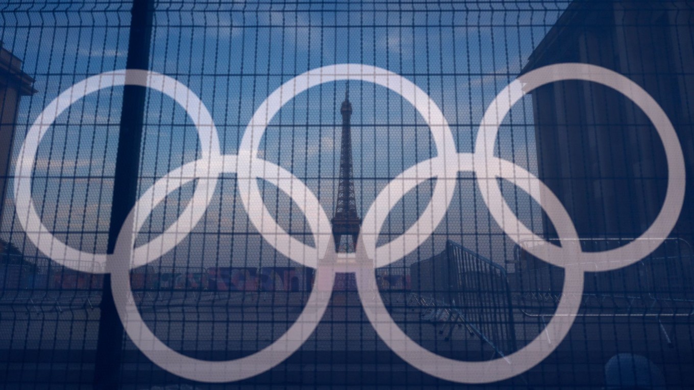 Olympijské kruhy.