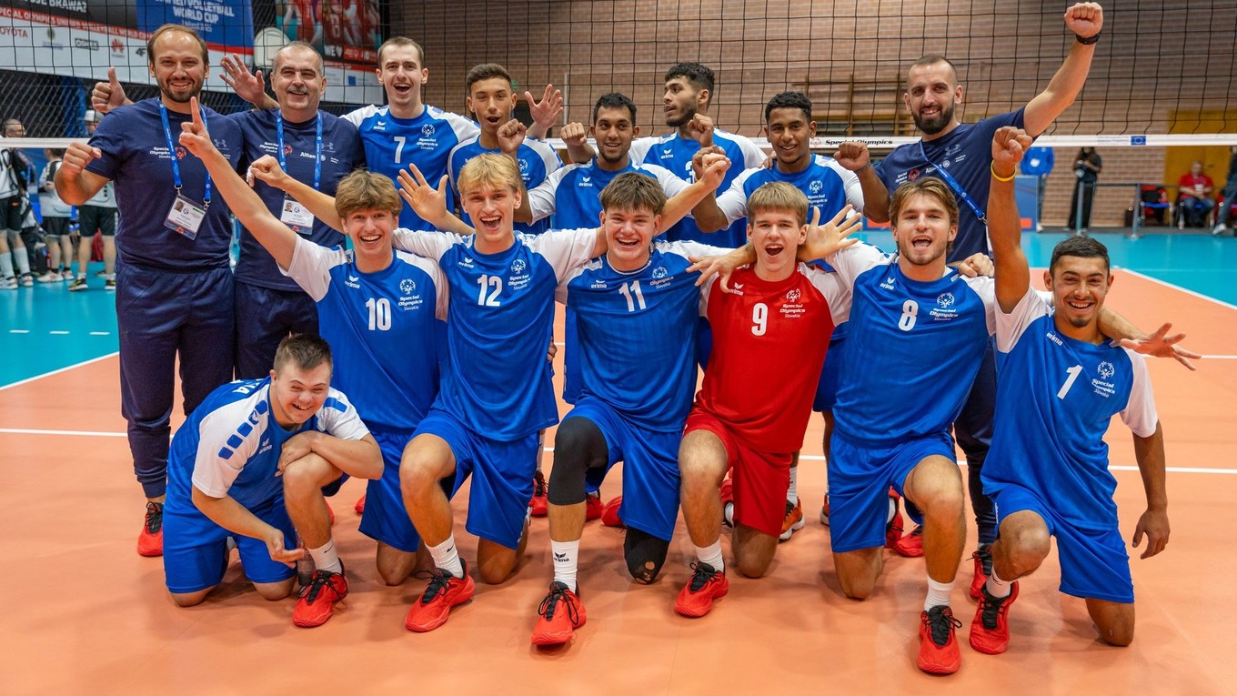 Slovenskí volejbalisti na Špeciálnej olympiáde 2025. 