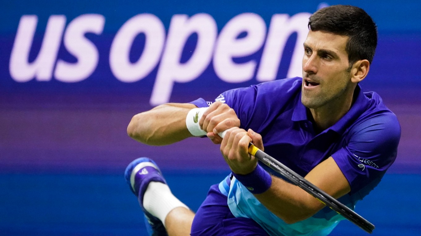 Srbský tenista Novak Djokovič počas US Open.