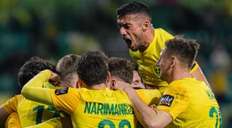 Hráči MŠK Žilina sa tešia z gólu