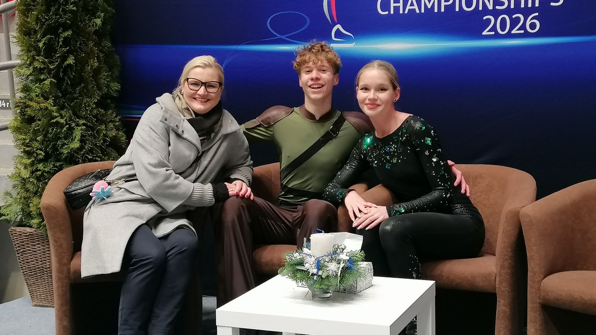 Lucia Štefanovová a Jacopo Boeris s trénerkou Luciou Kadlčákovou. 