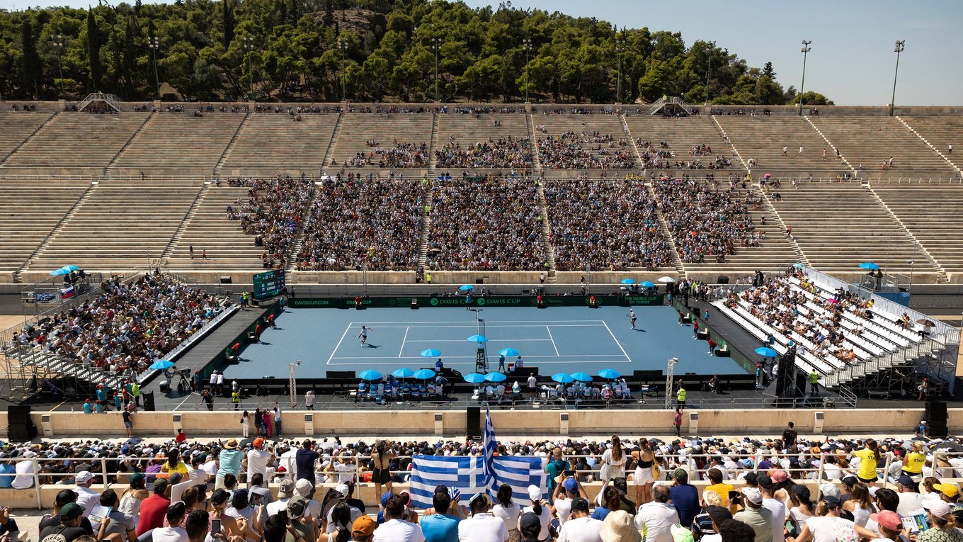 Petros Tsitsipas, Michail Pervolarakis - Lukáš Klein, Igor Zelenay: ONLINE prenos z Davisovho pohára.