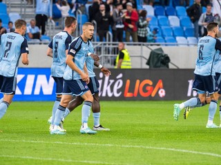 Futbalisti ŠK Slovan Bratislava.