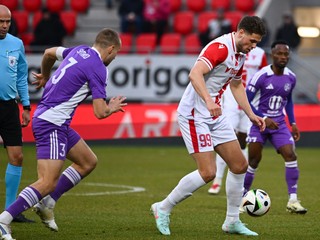 Momentka zo zápasu 19.kola Niké ligy AS Trenčín - KFC Komárno.