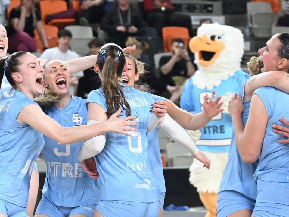 Na snímke volejbalistky VK Slovan Bratislava.