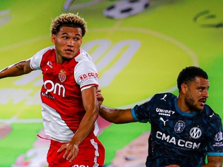 Momentka zo zápasu AS Monaco - Olympique Marseille.