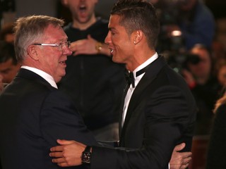 Sir Alex Ferguson (vľavo) a Cristiano Ronaldo. 