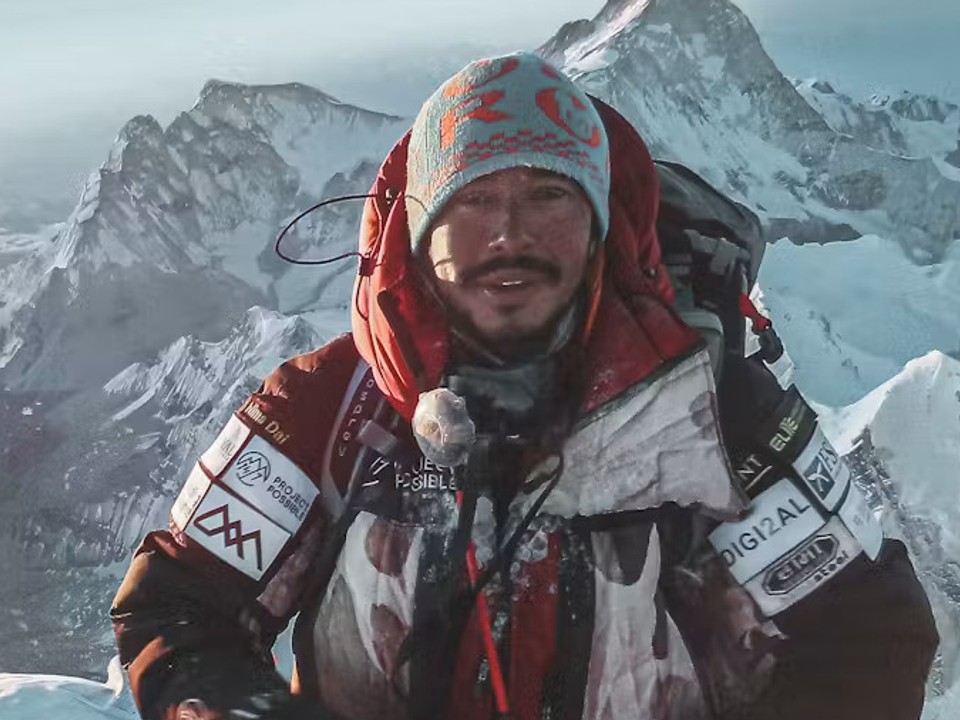 Nirmal Purja na vrchole Everestu. 