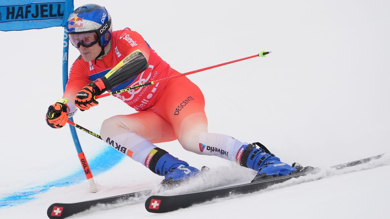 Švajčiarsky lyžiar Marco Odermatt.