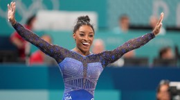 Simone Bilesová na OH 2024 v Paríži.