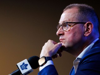 Na archívnej snímke z 29. mája 2025 generálny manažér Toronta Maple Leafs Brad Treveling.