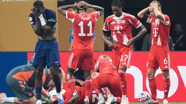 Zranenie Musiala v zápase PSG - Bayern