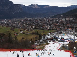 Lyžiarske stredisko Garmisch-Partenkirchen.