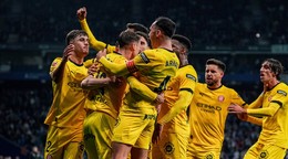 Hráči Girony sa tešia z gólu