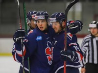 Hokejisti tímu Modré krídla Slovan.